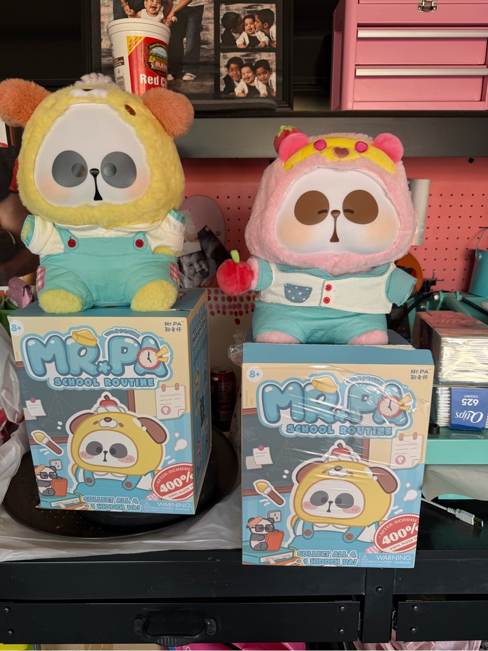 School Routine Plush Toy - Pink and Yellow Options